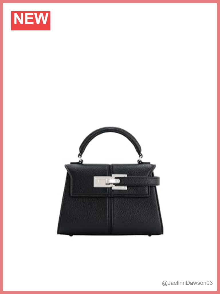 Vegan Leather Top Handle Bag Crossbody Detachable Strap Small Handbag